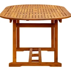 Table de jardin ovale en acacia