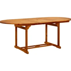 Table de jardin ovale en acacia