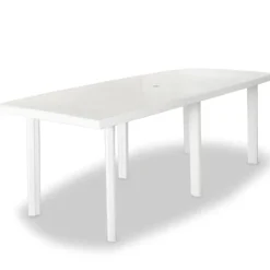 Table de jardin rectangulaire en pvc