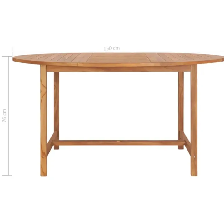Table de jardin ronde en bois