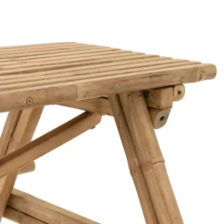 Table de pique-nique en bambou naturel