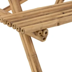 Table de pique-nique en bambou naturel
