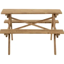 Table de pique-nique en bambou naturel