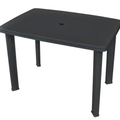 Table de salon de jardin en pvc