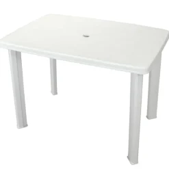 Table de salon de jardin en pvc