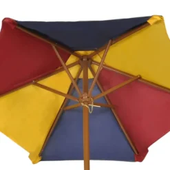 Table et bancs avec parasol pour enfants