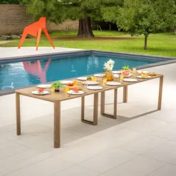 Table extensible aluminium 2/14 personnes