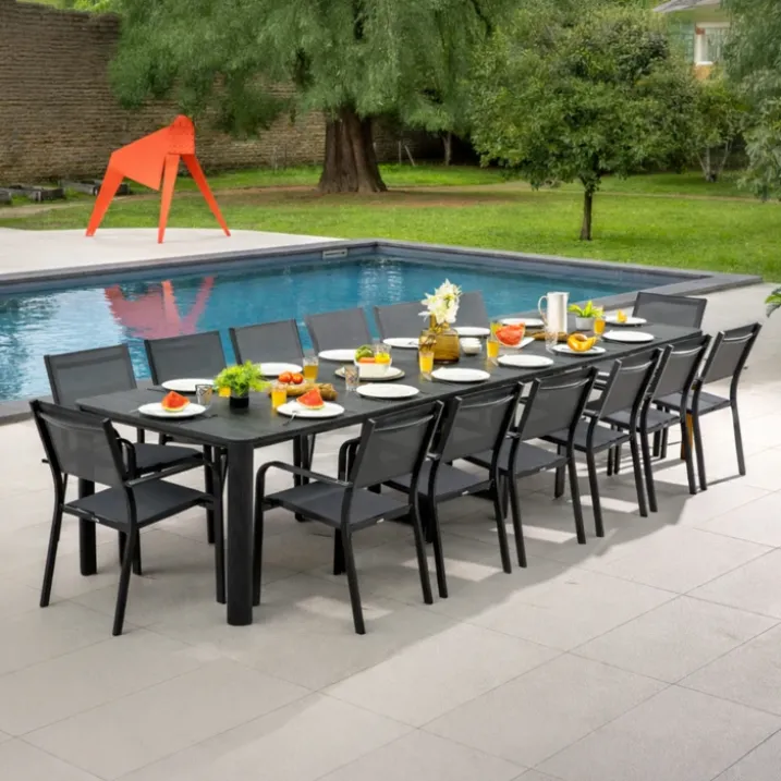 Table extensible aluminium 2/14 personnes