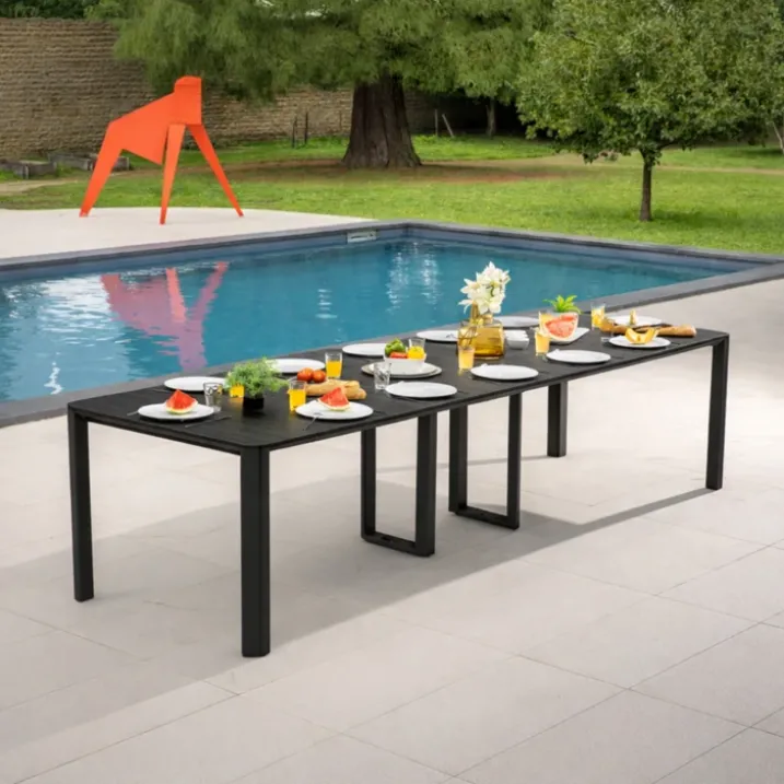 Table extensible aluminium 2/14 personnes
