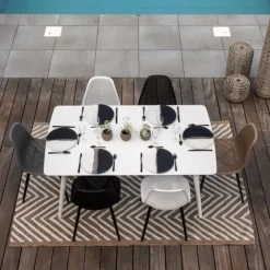 Table rectangulaire esprit bord de mer