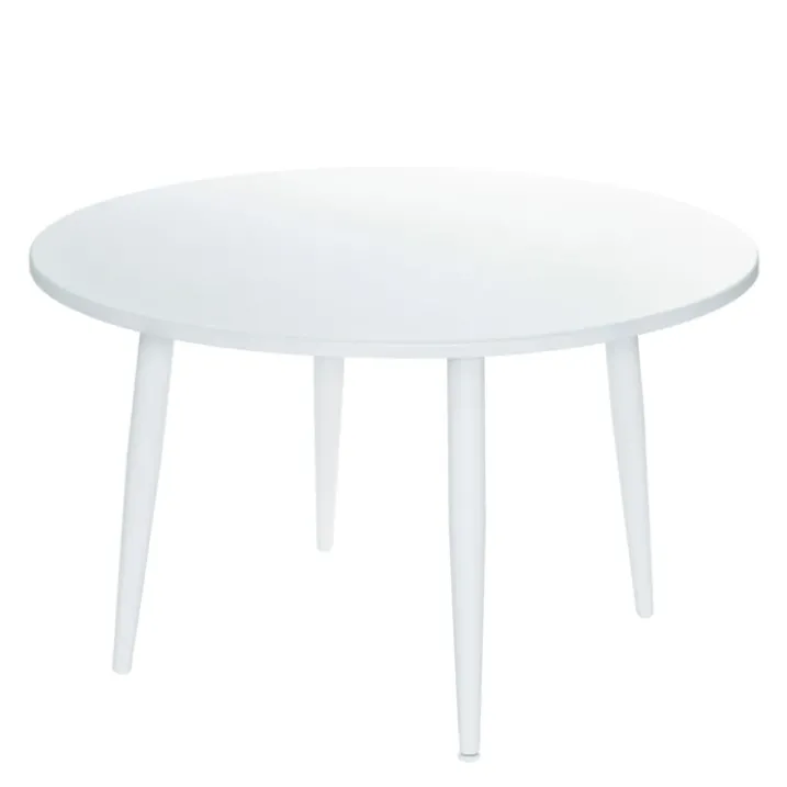 Table ronde en aluminium