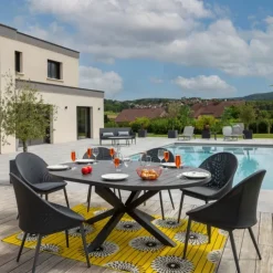 Table ronde extensible pour 8/10 personnes