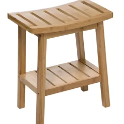Tabouret de rangement en bambou