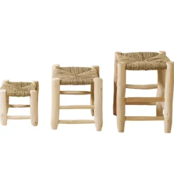 Tabouret Marocain bois de laurier