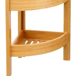 Étagère d'angle en bambou