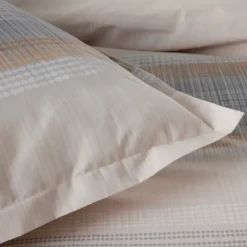 Taie de traversin percale de coton dégradé rayé
