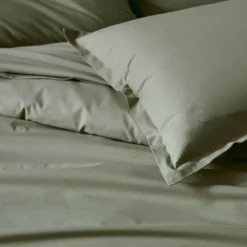 Taie de traversin percale de coton piquée unie