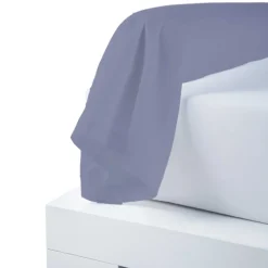 Taie de traversin percale de coton piquée unie