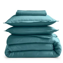 Taie de traversin percale de coton piquée unie