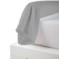 Taie de traversin percale de coton piquée unie
