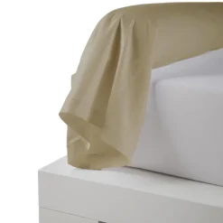 Taie de traversin percale de coton piquée unie