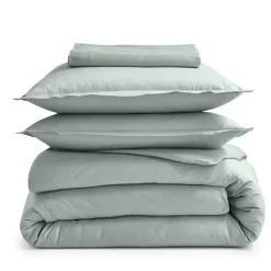 Taie de traversin percale de coton piquée unie