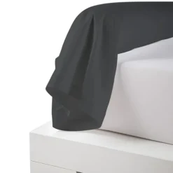Taie de traversin percale de coton piquée unie