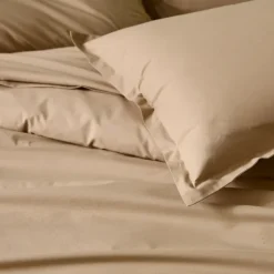 Taie de traversin percale de coton piquée unie