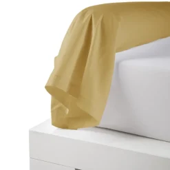 Taie de traversin percale de coton piquée unie