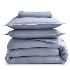 Taie de traversin percale de coton piquée unie