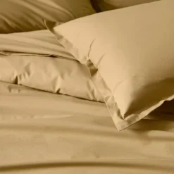 Taie de traversin percale de coton piquée unie