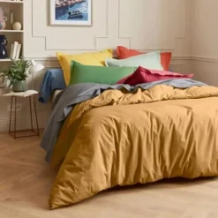 Taie de Traversin Unie en 100% Coton