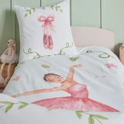 Taie d’oreiller enfant percale danseuse étoile