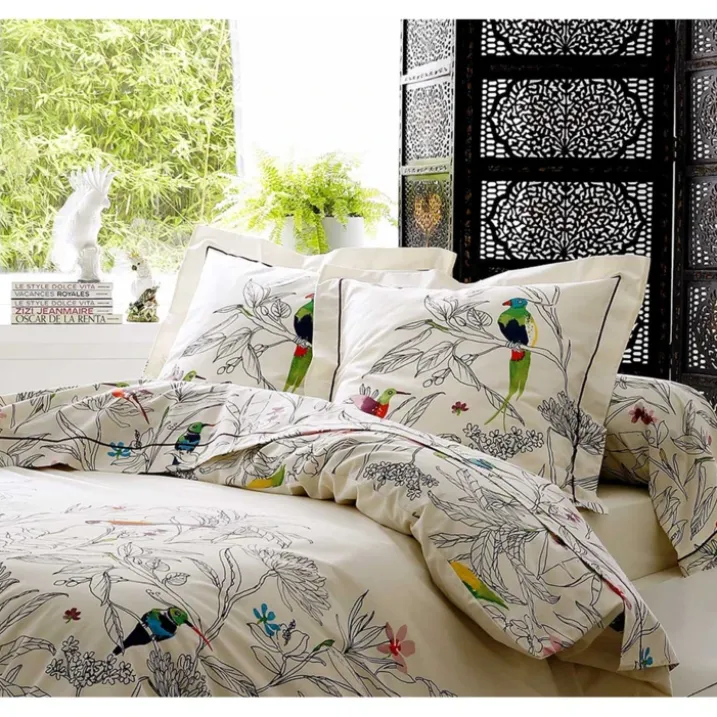 Taie d'oreiller faune et flore
