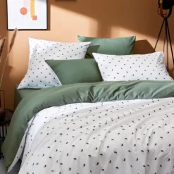 taie d oreiller percale géométrique