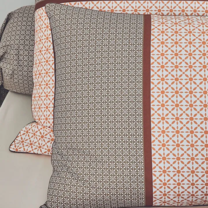 Taie d'oreiller percale graphique