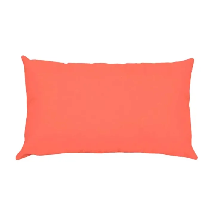 Taie D'oreiller Rectangle Unie en Coton