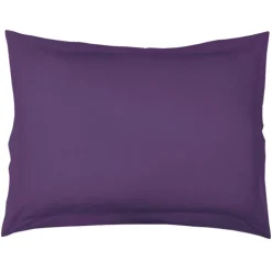 Taie d'Oreiller Unie en 100 % Coton