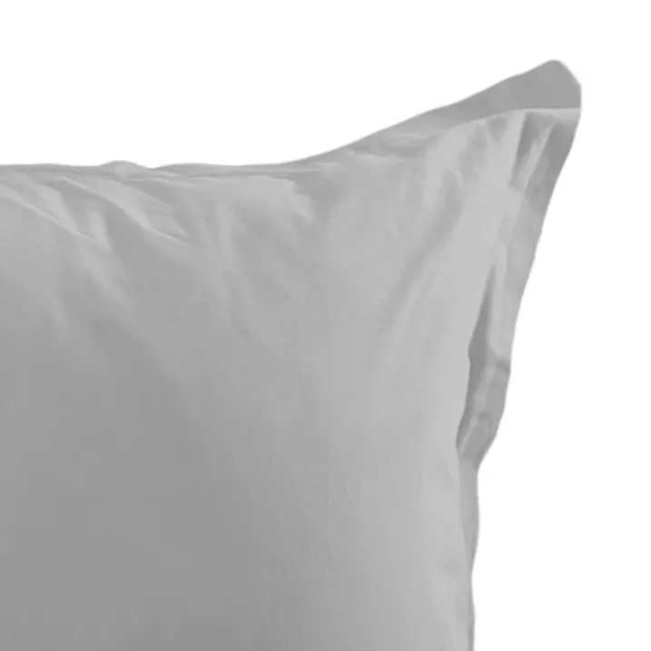 Taie d'oreiller unie en coton