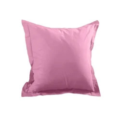 Taie d'oreiller unie en coton