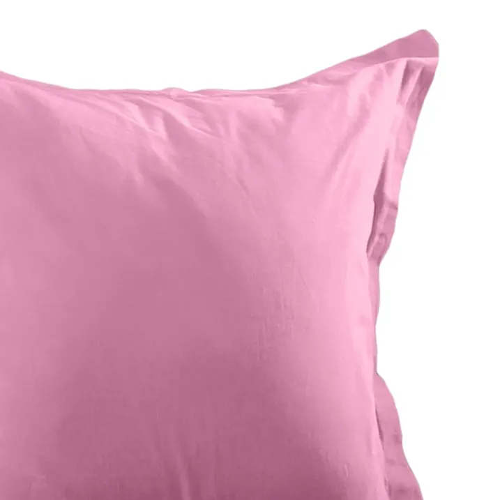Taie d'oreiller unie en coton