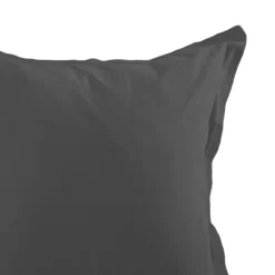 Taie d'oreiller unie en coton