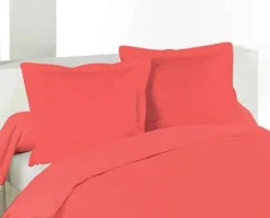 Taie d'oreiller unie en coton