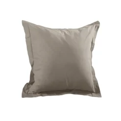 Taie d'oreiller unie en coton