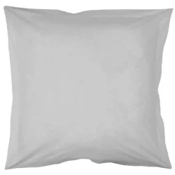 Taie d'oreiller unie en coton bio