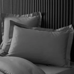 Taie d'oreiller volant plat 100% percale de coton ORIGINE