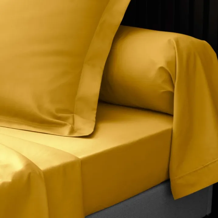 Taie d'oreiller volant plat 100% percale de coton ORIGINE