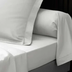 Taie d'oreiller volant plat 100% percale de coton ORIGINE