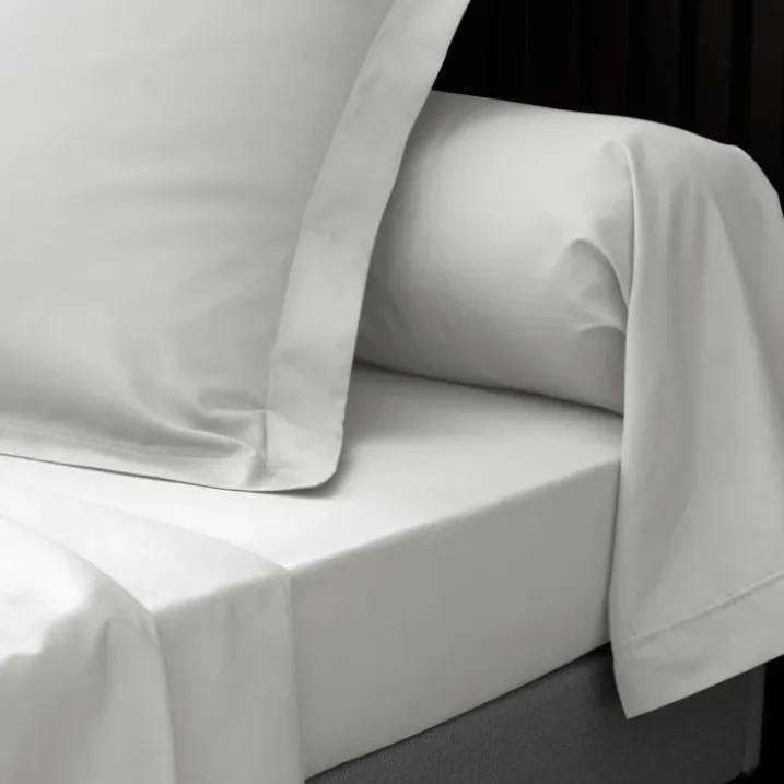 Taie d'oreiller volant plat 100% percale de coton ORIGINE
