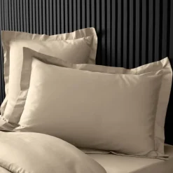 Taie d'oreiller volant plat 100% percale de coton ORIGINE